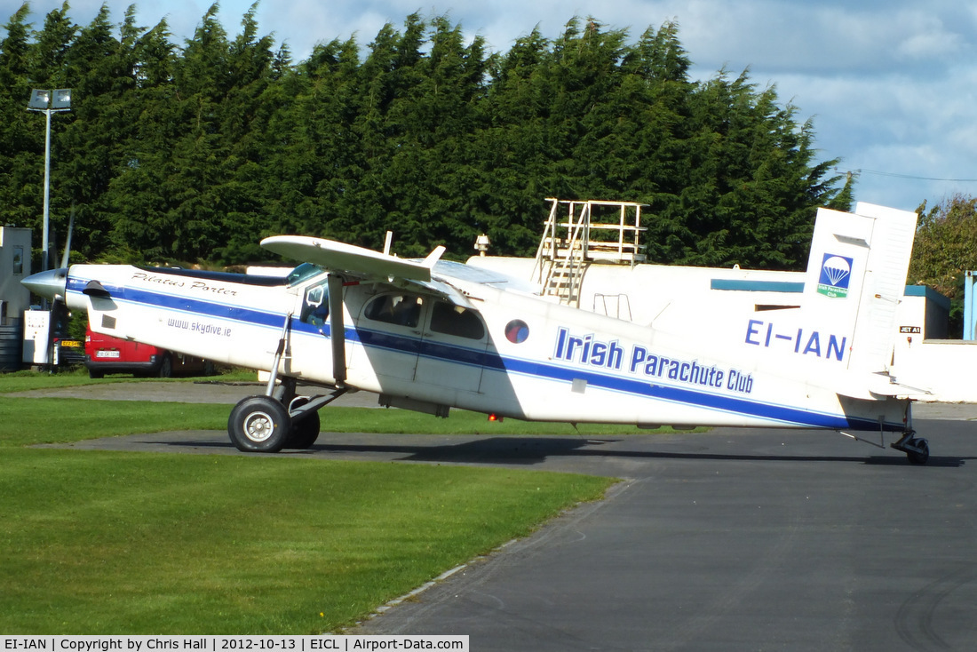 EI-IAN, Pilatus PC-6/B2-H4 Turbo Porter C/N 810, at Clonbullogue Aerodrome, Ireland