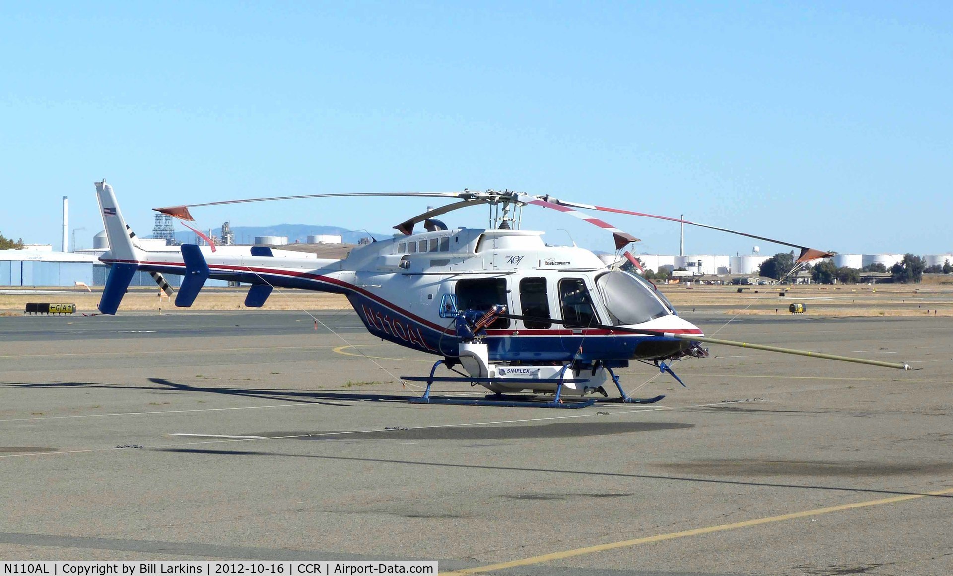 N110AL, 2001 Bell 407 C/N 53469, The washing system is still in use and was used in October 2012 by the Pacific Gas & Electric Company on high voltage power lines in California.