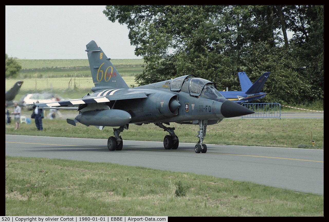 520, Dassault Mirage F.1B C/N Not found 520, 33-FD code this time, with invasion stripes for the normandy anniversary (2004)