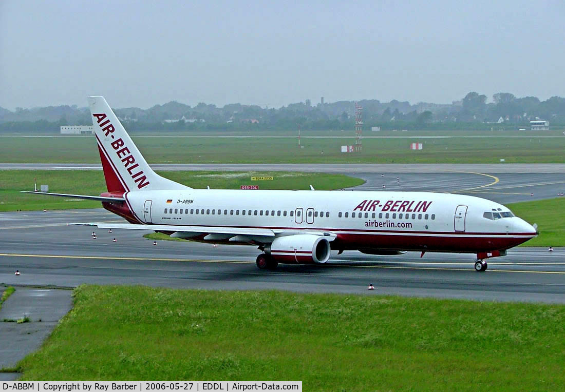 D-ABBM, 1998 Boeing 737-85F C/N 28823, Boeing 737-85F [28823] (Air Berlin) Dusseldorf~D 27/05/2006