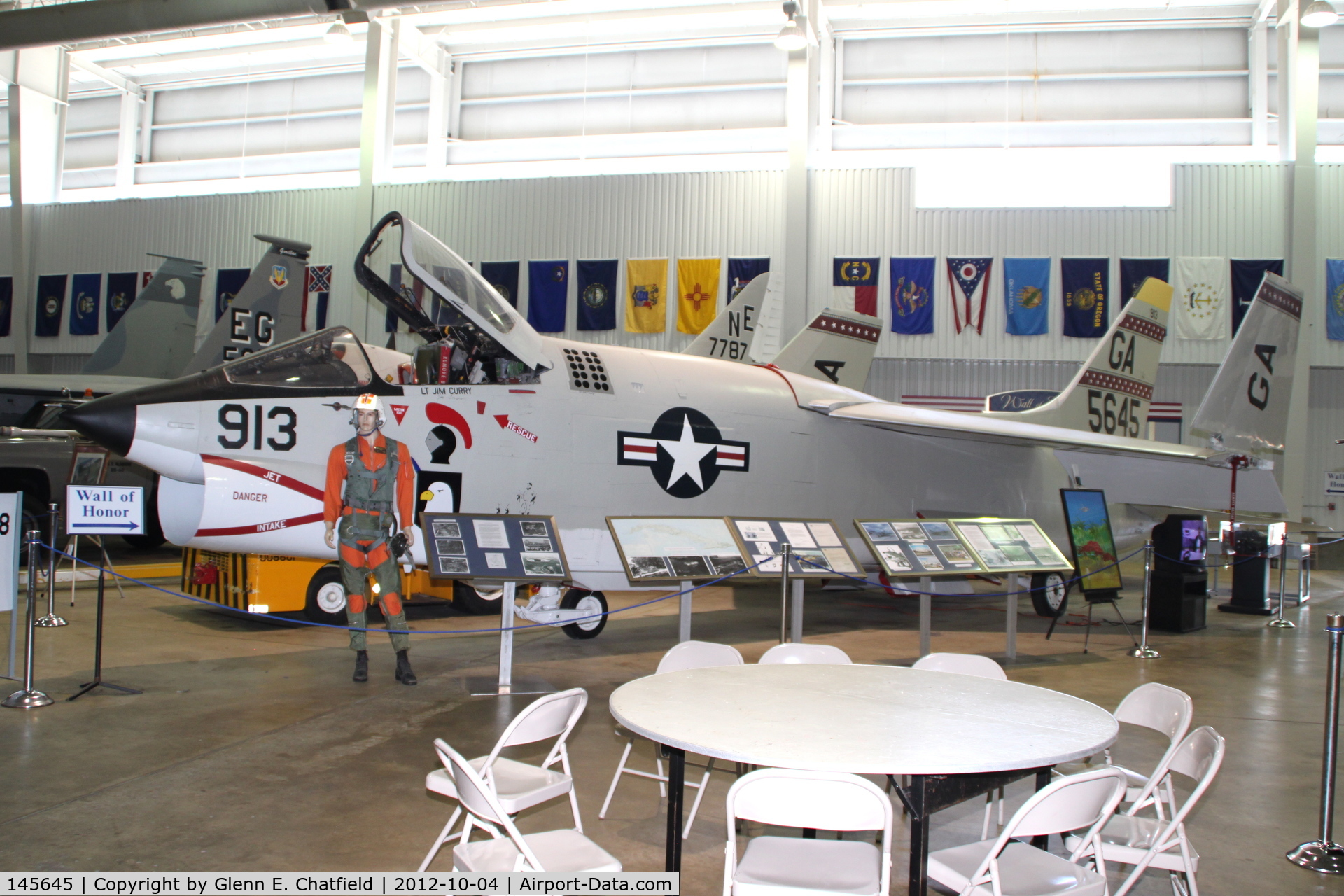 145645, Vought RF-8G Crusader C/N 519, At Battleship Alabama Memorial