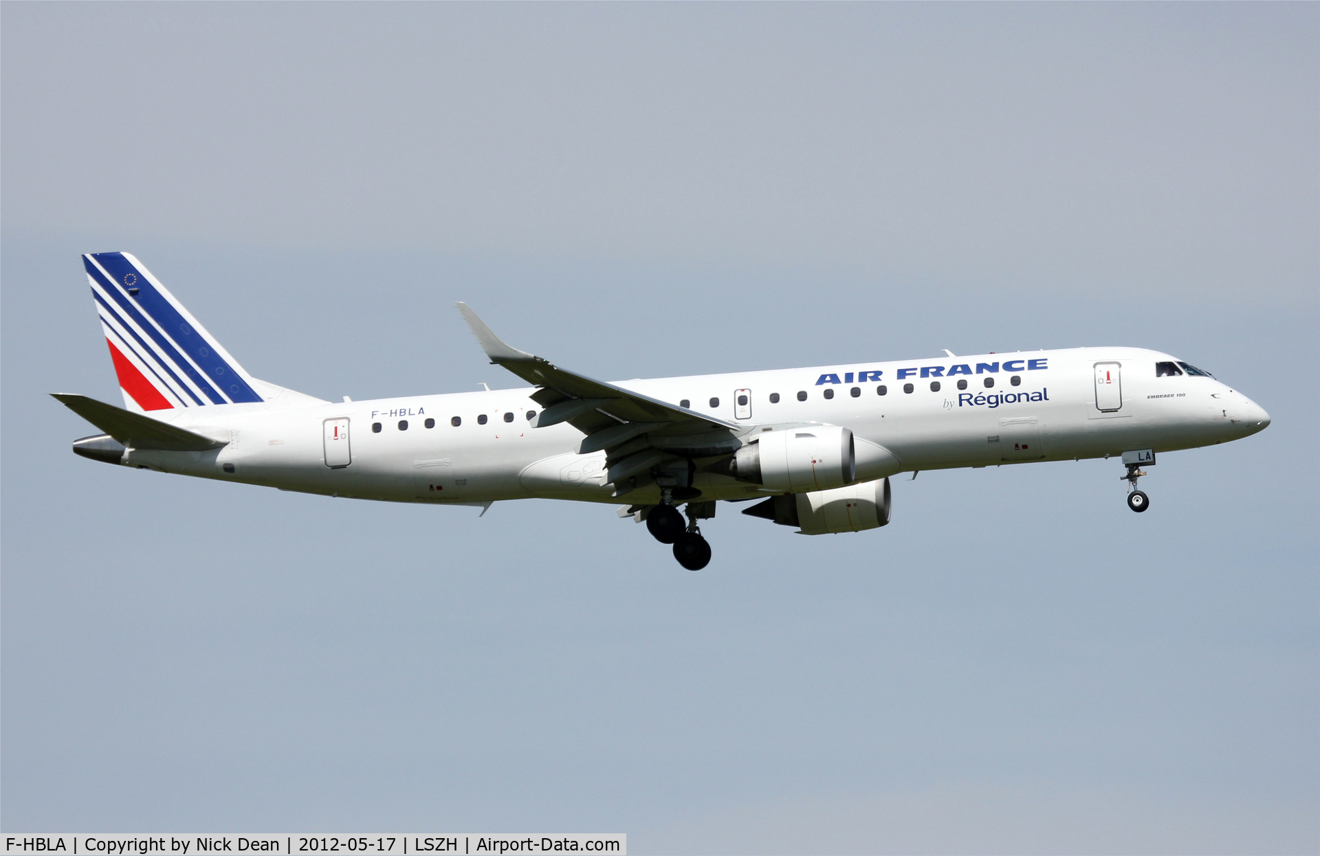 F-HBLA, 2007 Embraer 195LR (ERJ-190-200LR) C/N 19000051, LSZH/ZRH