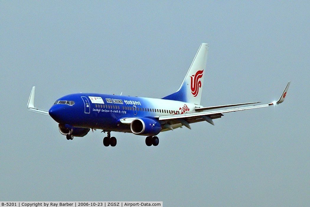 B-5201, 2005 Boeing 737-79L C/N 34023, Boeing 737-79L [34023] (Air China) Shenzhen-Baoan~B 23/10/2006