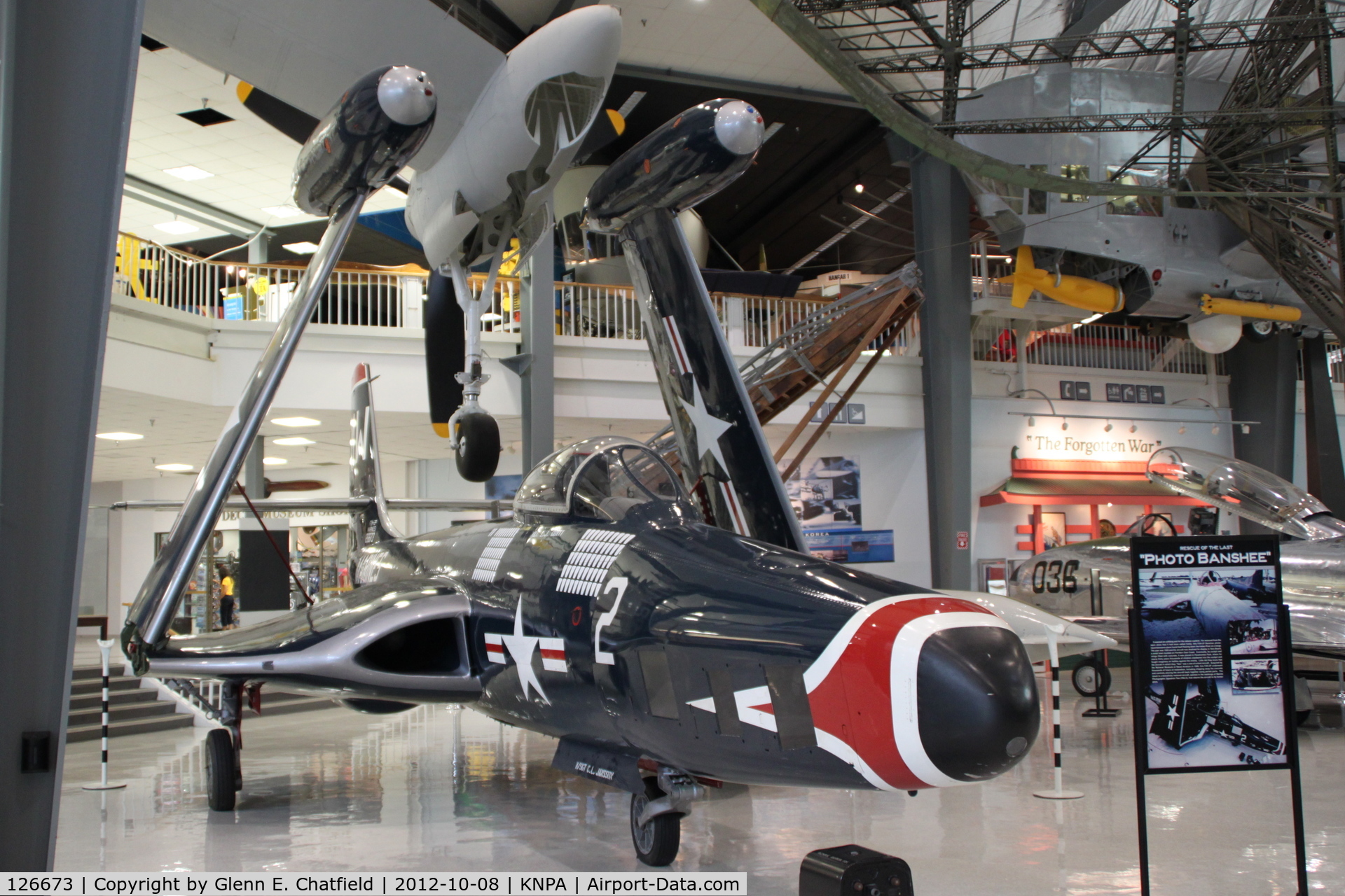 126673, McDonnell F2H-2P Banshee C/N Not found 126673, Naval Aviation Museum