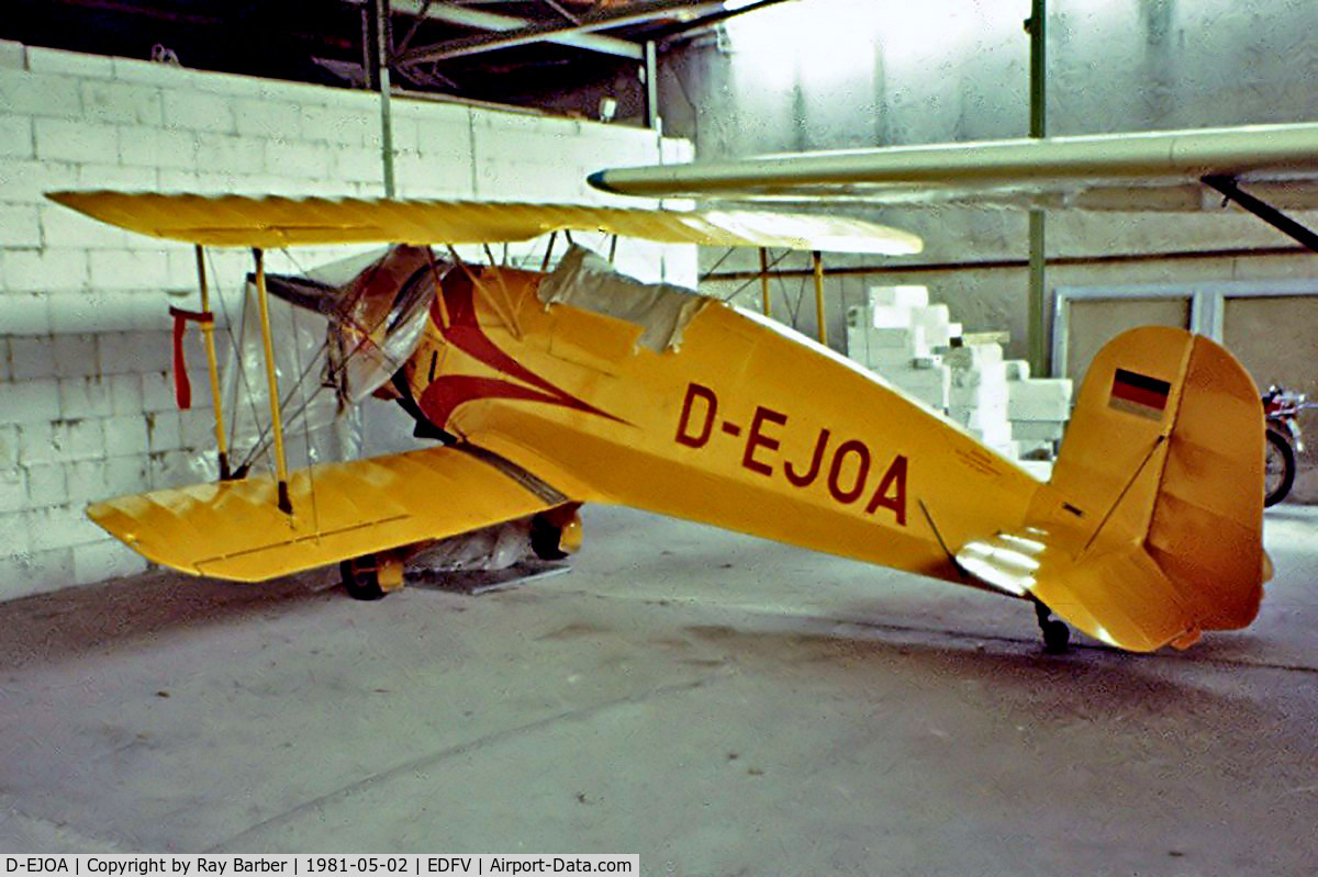 D-EJOA, 1943 Bucker Bu-133C Jungmeister C/N 48, Bucker Bu-133C Jungmeister [48] Worms~D 02/05/1981