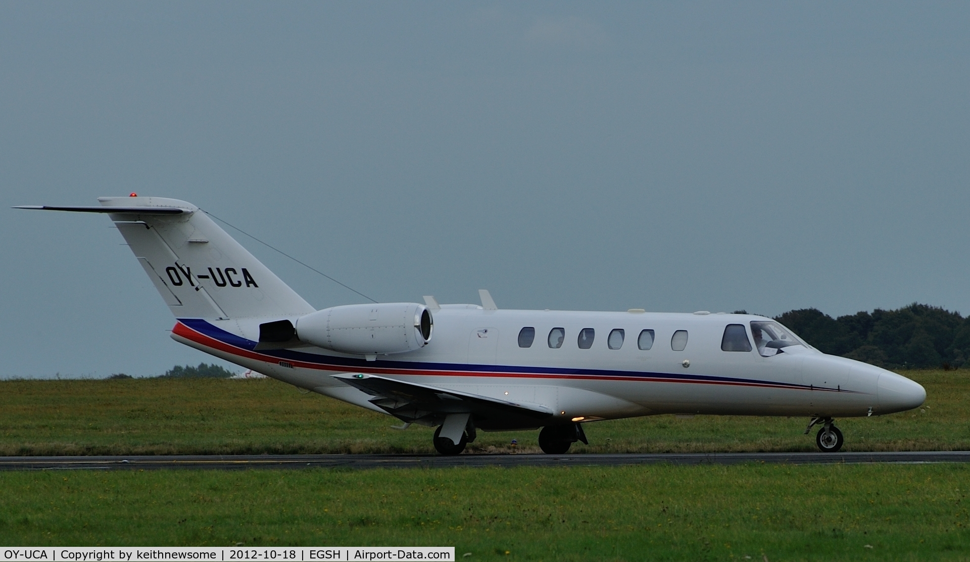 OY-UCA, 2004 Cessna 525A CitationJet CJ2 C/N 525A-0209, Arriving in the early evening.