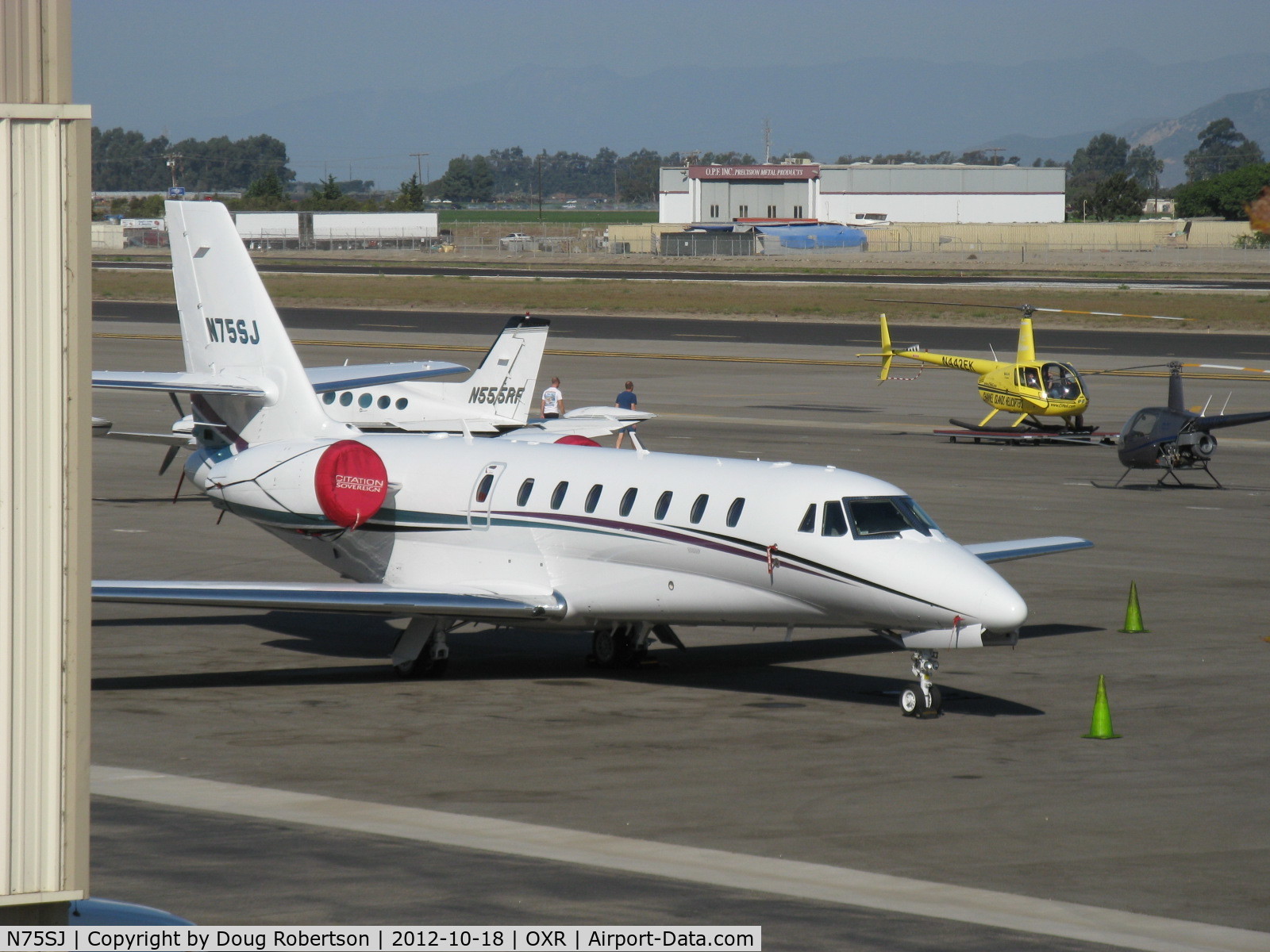 N75SJ, 2007 Cessna 680 Citation Sovereign C/N 680-0166, 2007 Cessna 680 CITATION SOVEREIGN, two P&W(C) PW306C Turbofans with FADEC, 5,770 lb st each flat rated to ISA +15 deg. C. Closeup shot.