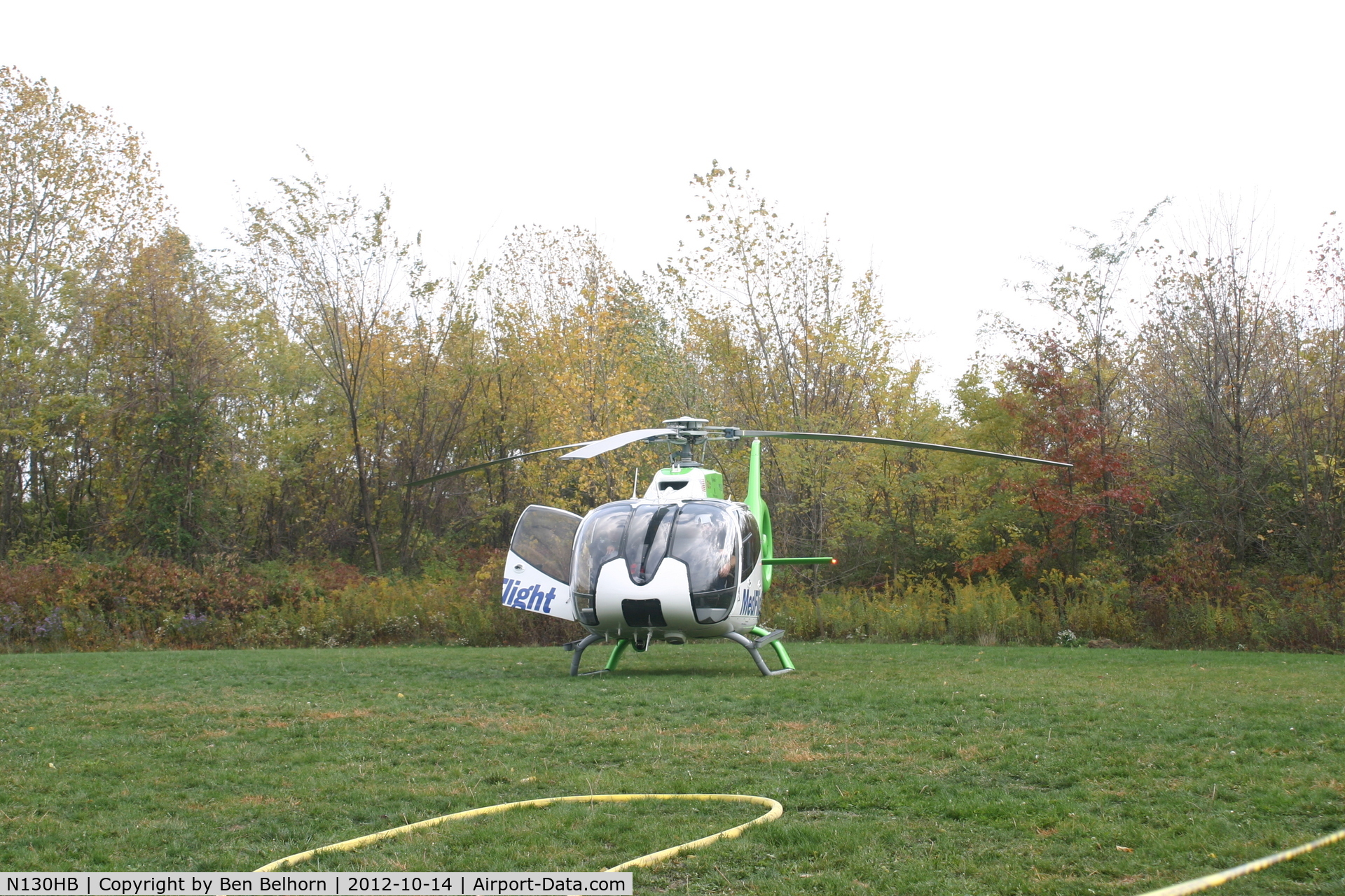 N130HB, Eurocopter EC-130B-4 (AS-350B-4) C/N 7167, Medflight at the Truro Township Fire Dept open house