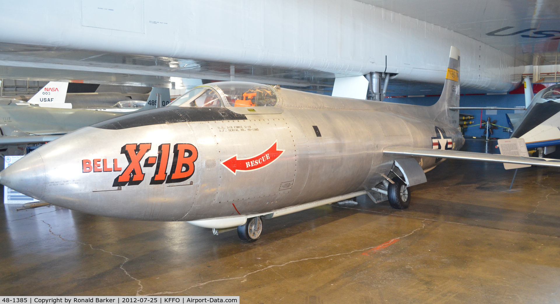48-1385, 1948 Bell X-1B C/N Not found 48-1385, AF Museum