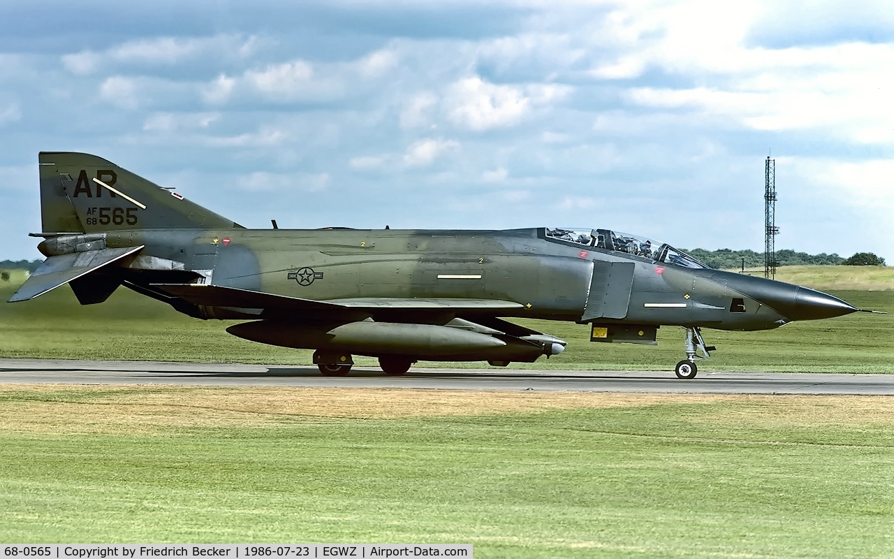 68-0565, 1968 McDonnell Douglas F-4E Phantom II C/N 3457, last chance point at RAF Alconbury