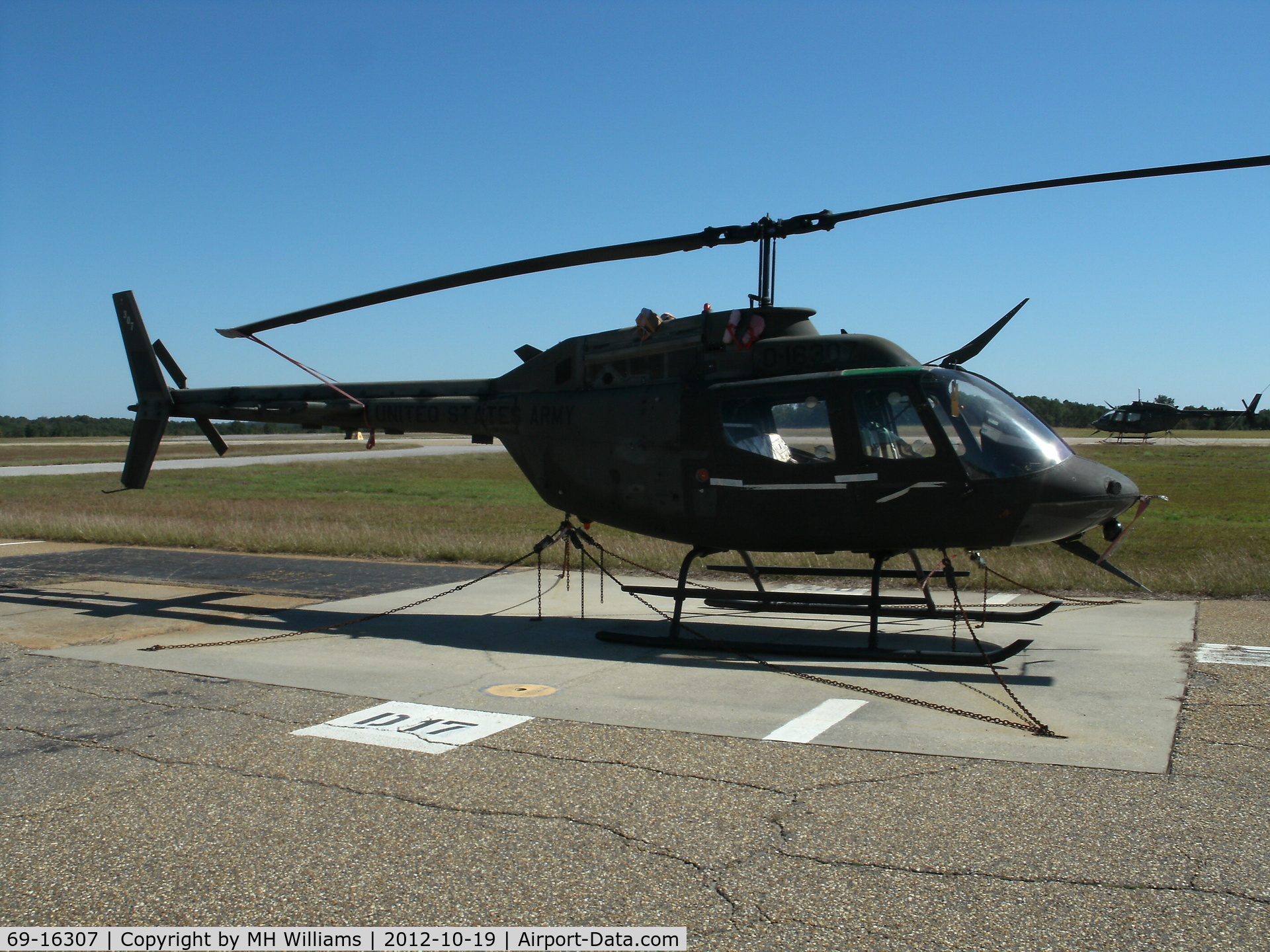 69-16307, 1969 Bell OH-58A Kiowa C/N 40528, Ft. Rucker Al.