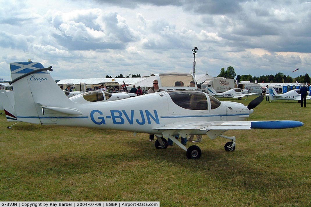 G-BVJN, 1995 Europa Tri-Gear C/N PFA 247-12666, Europa Avn Europa XS [PFA 247-12666] Kemble~G 09/07/2004