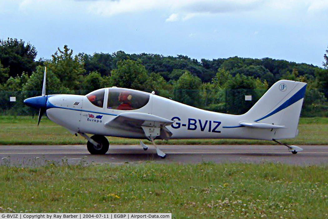G-BVIZ, 1996 Europa Tri-Gear C/N PFA 247-12601, Europa Avn Europa [PFA 247-12601] Kemble~G 11/07/2004. Now fitted with a tricycle undercarriage.
