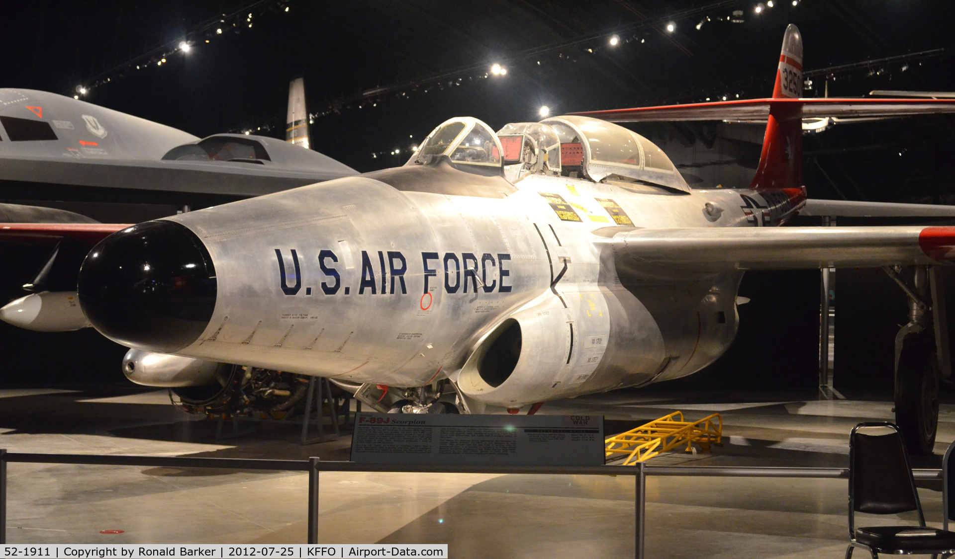 52-1911, 1952 Northrop F-89D Scorpion C/N Not found 52-1911, AF Museum  shown as 53-2509