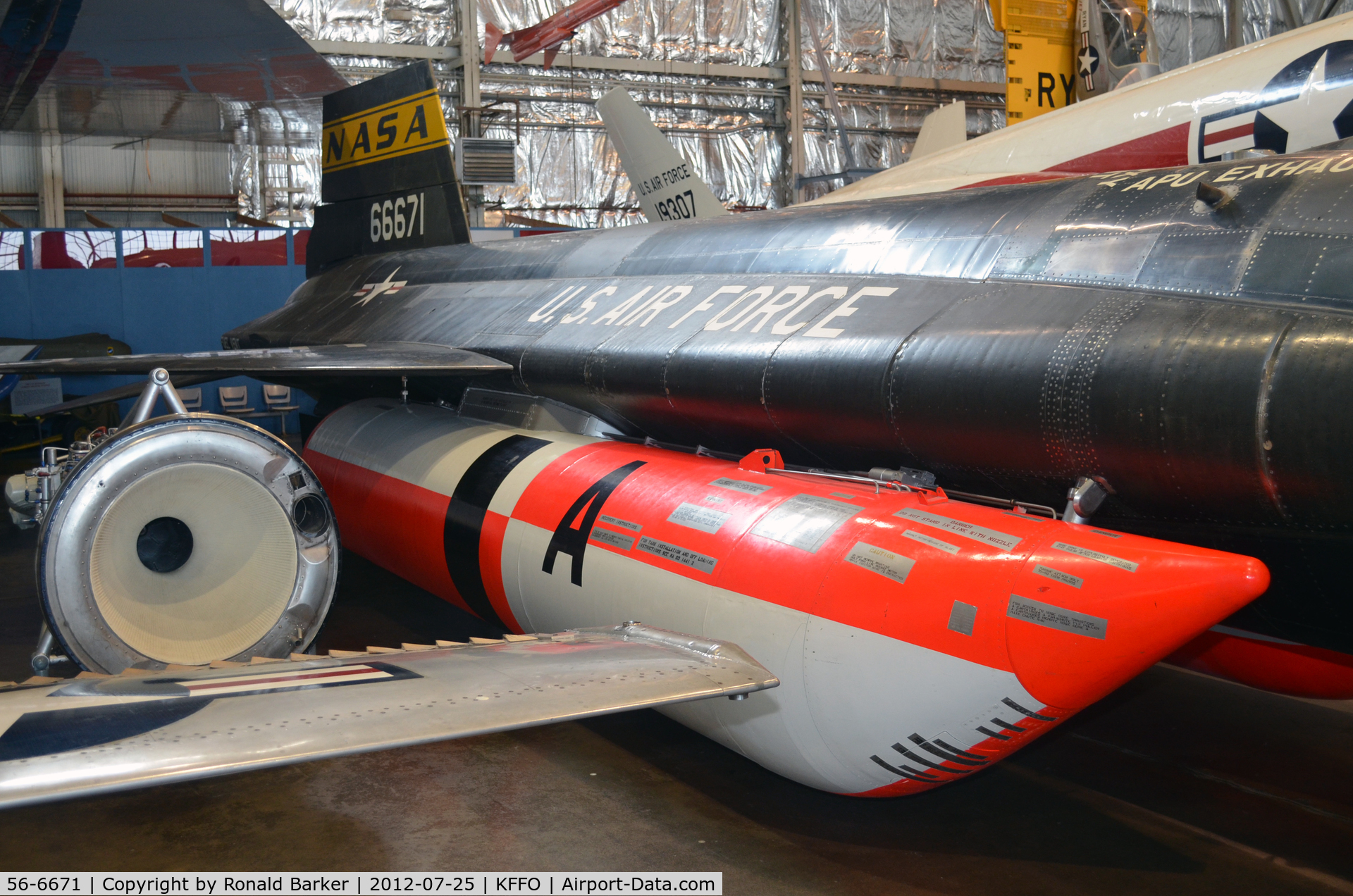 56-6671, 1956 North American X-15A-2 C/N 240-2, AF Museum
