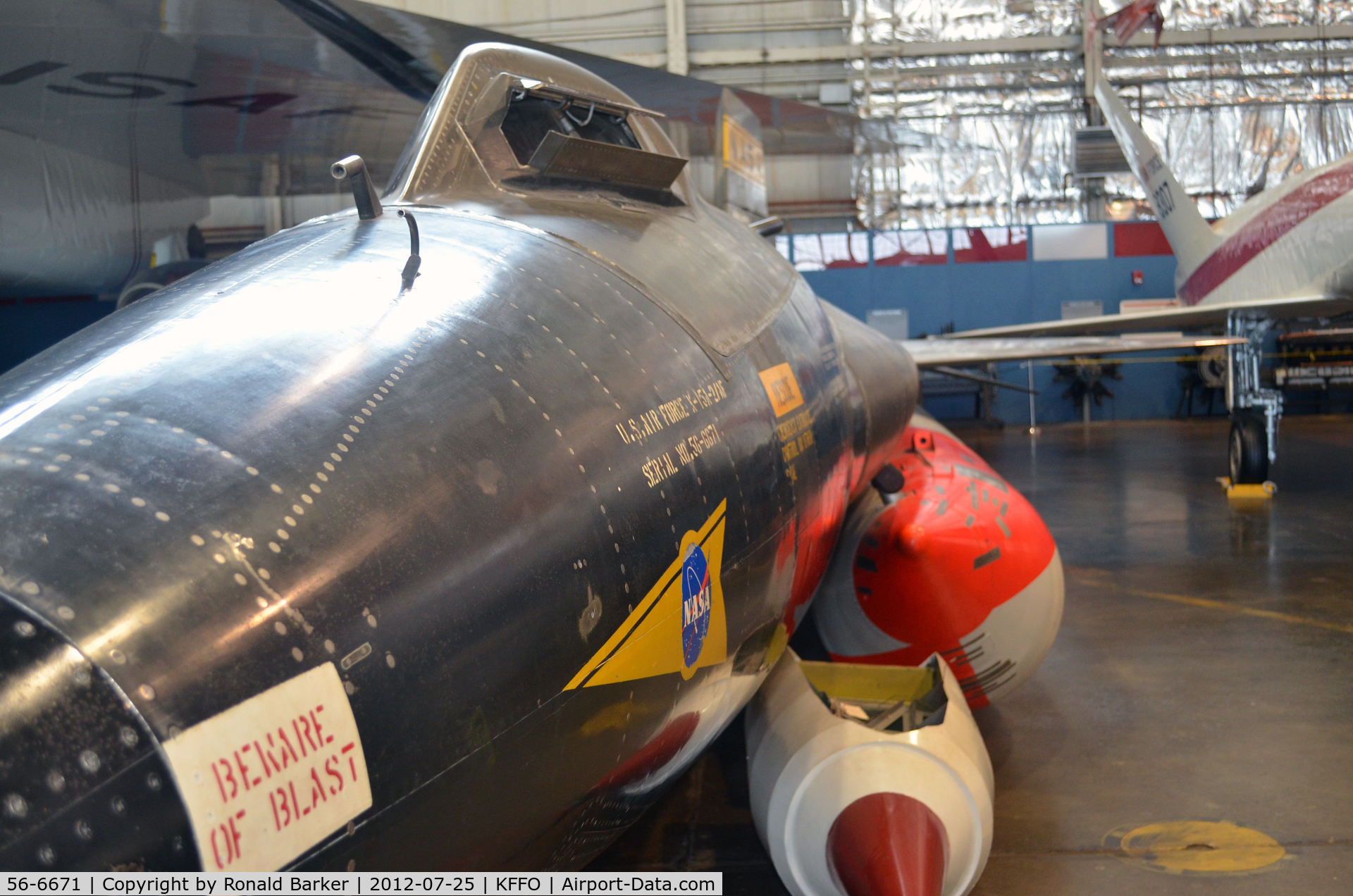 56-6671, 1956 North American X-15A-2 C/N 240-2, AF Museum