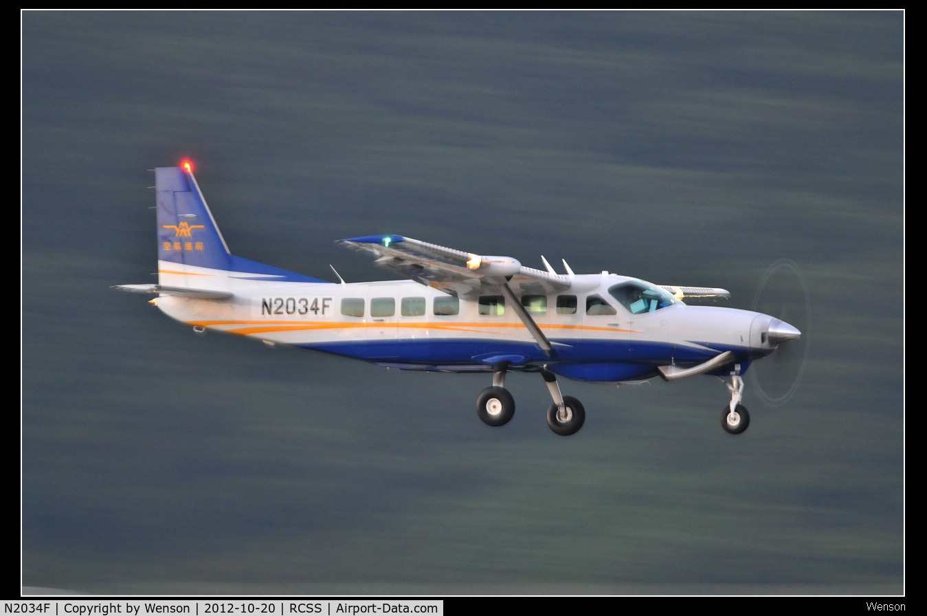 N2034F, 2012 Cessna 208B Grand Caravan C/N 208B2359, PGUM to RCSS
