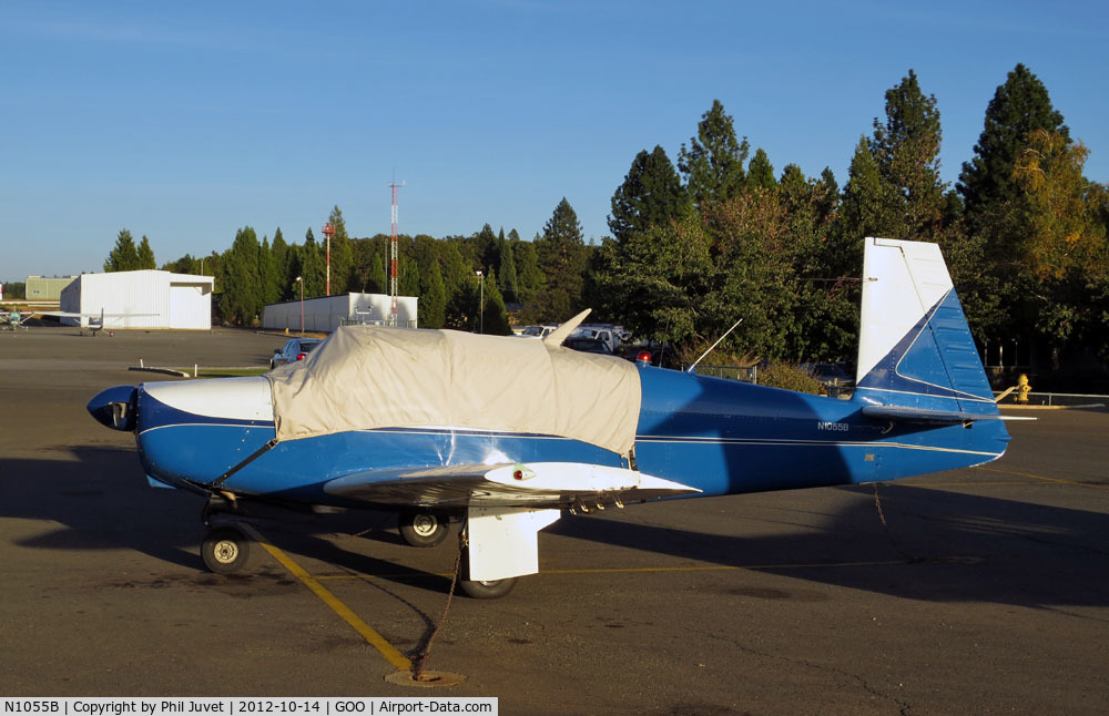 N1055B, 1958 Mooney M20A C/N 1282, Parked at Nevada County Airport, (Grass Valley).