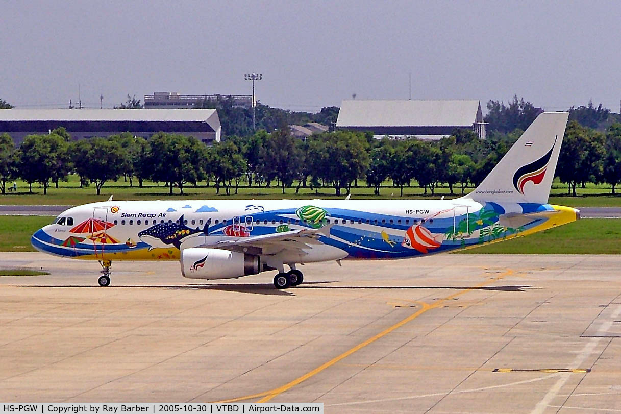 HS-PGW, Airbus A320-232 C/N 2509, Airbus A320-232 [2509] (Bangkok Airways) Bangkok~HS 30/10/2005