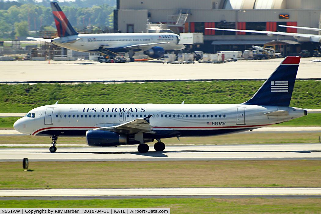 N661AW, 2000 Airbus A320-232 C/N 1284, Airbus A320-232 [1284] (US Airways) Atlanta~N 11/04/2010