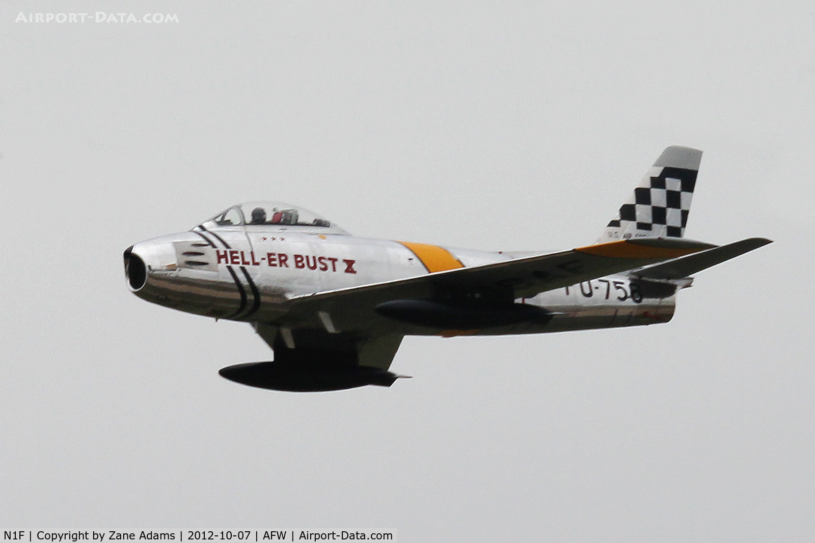 N1F, 1956 Canadair CL-13B Sabre 6 C/N 1461, At the 2012 Alliance Airshow - Fort Worth, TX