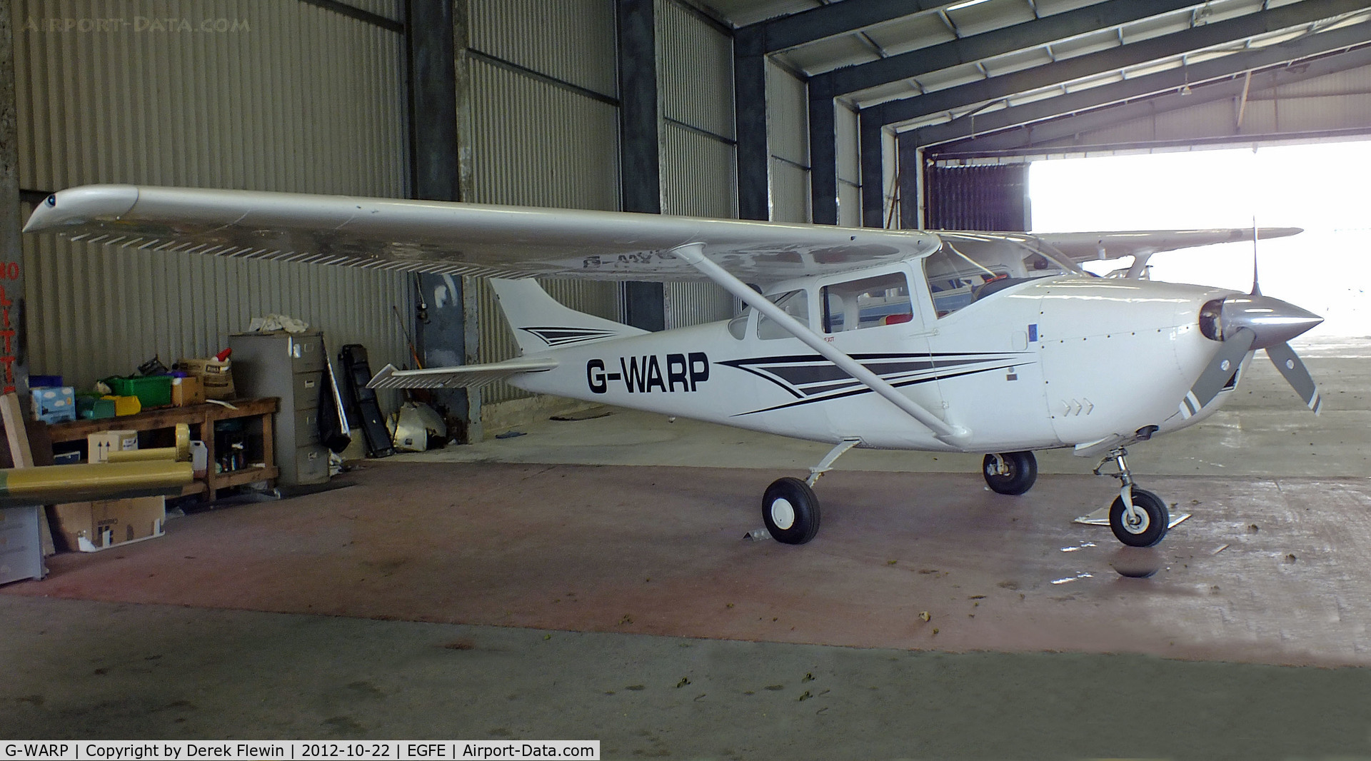 G-WARP, 1963 Cessna 182F Skylane C/N 182-54633, EGFE resident.