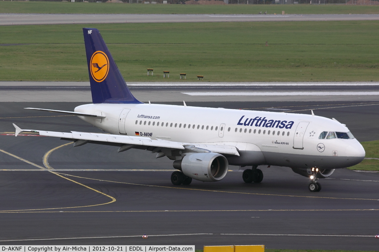 D-AKNF, 1997 Airbus A319-112 C/N 0646, Lufthansa, Airbus A319-112, CN: 0646