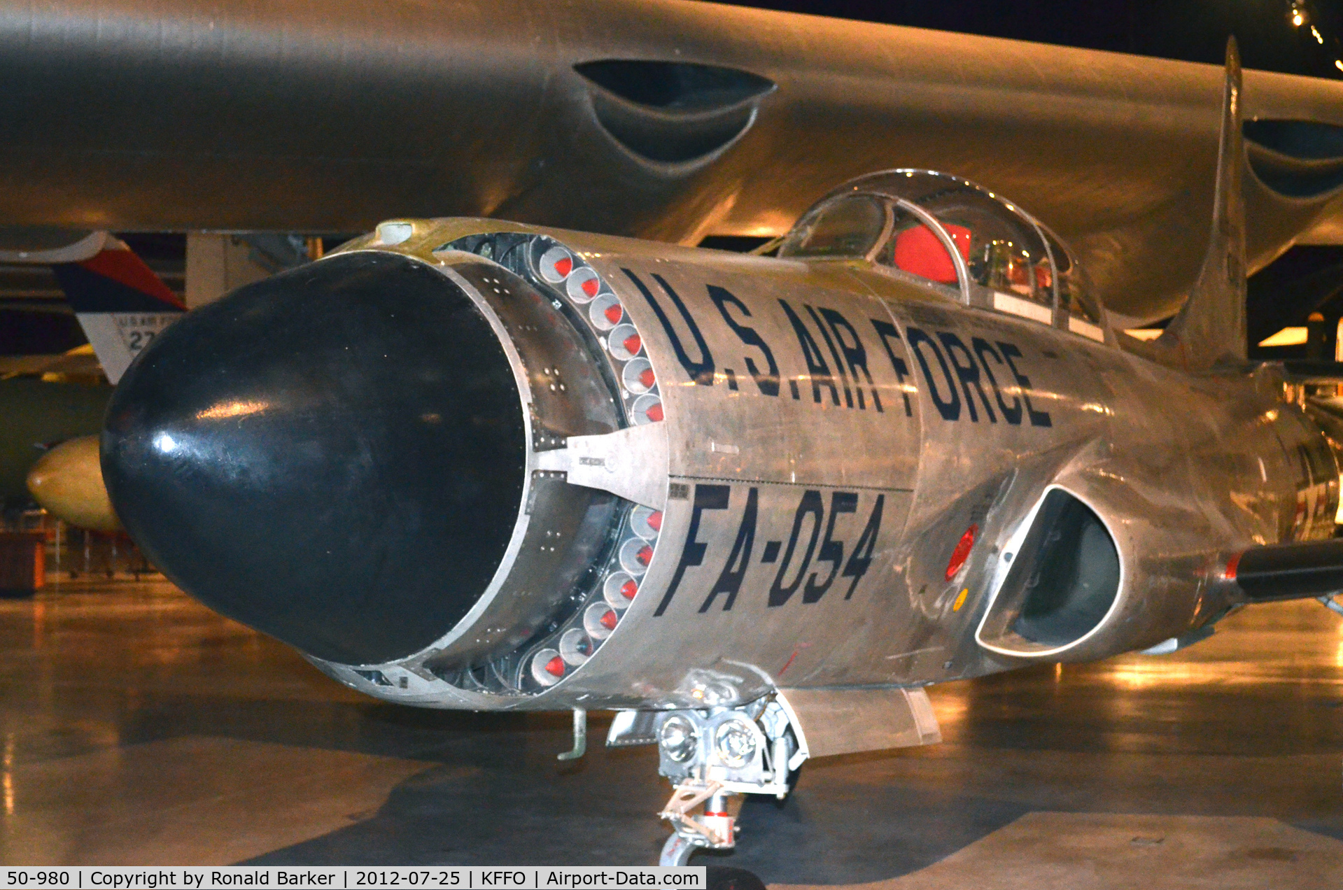 50-980, 1950 Lockheed F-94C-1-LO Starfire C/N 880-8025, AF Museum  shown as 50-1054