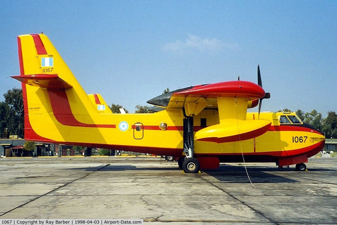 1067, Canadair CL-215-IV (CL-215-1A10) C/N 1067, Canadair CL-215 1A10 [1067] (Greek Air Force) Elefsis~SX 03/04/1998