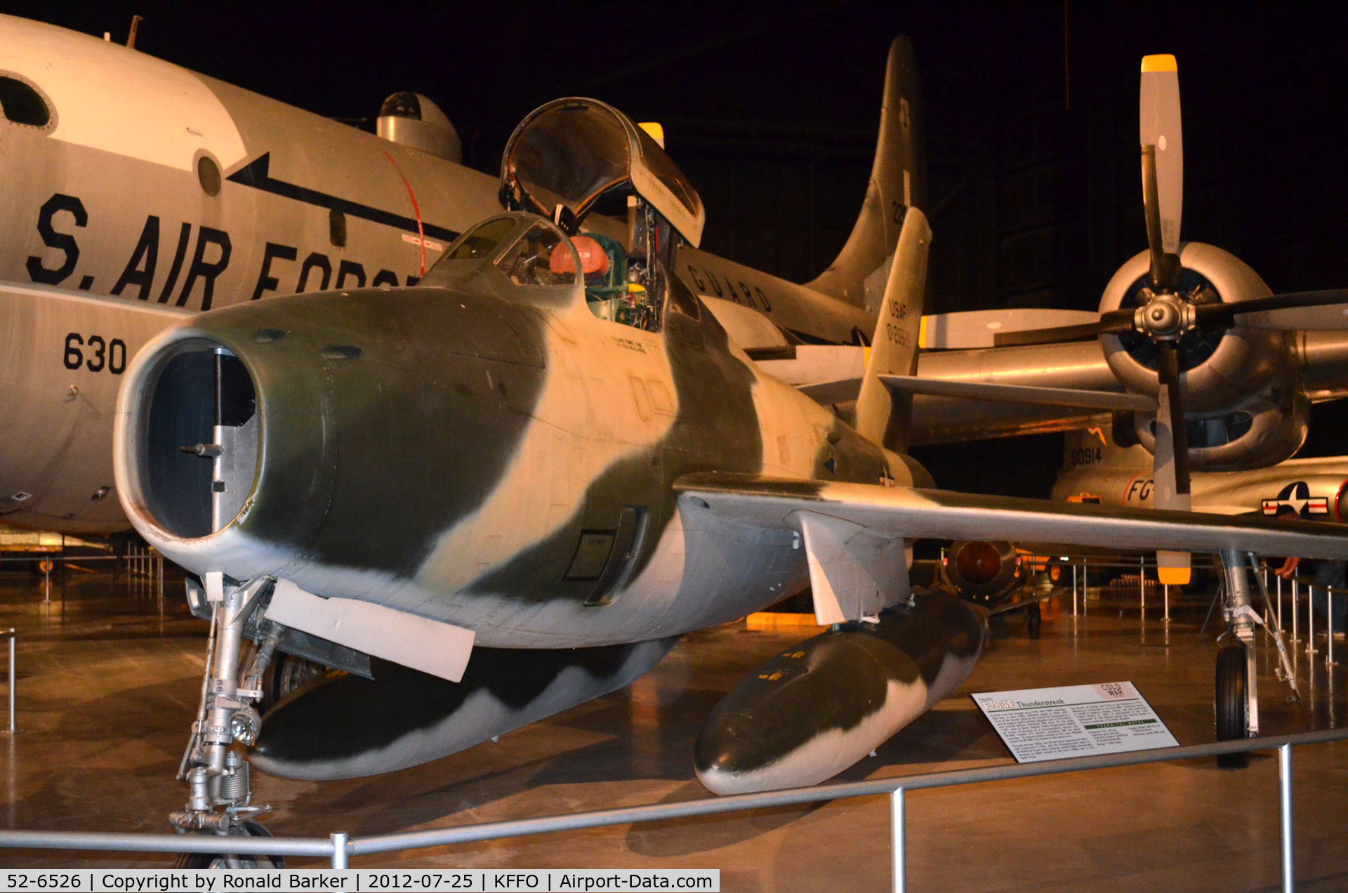 52-6526, 1952 Republic F-84F-40-RE Thunderstreak C/N Not found 52-6526, AF Museum