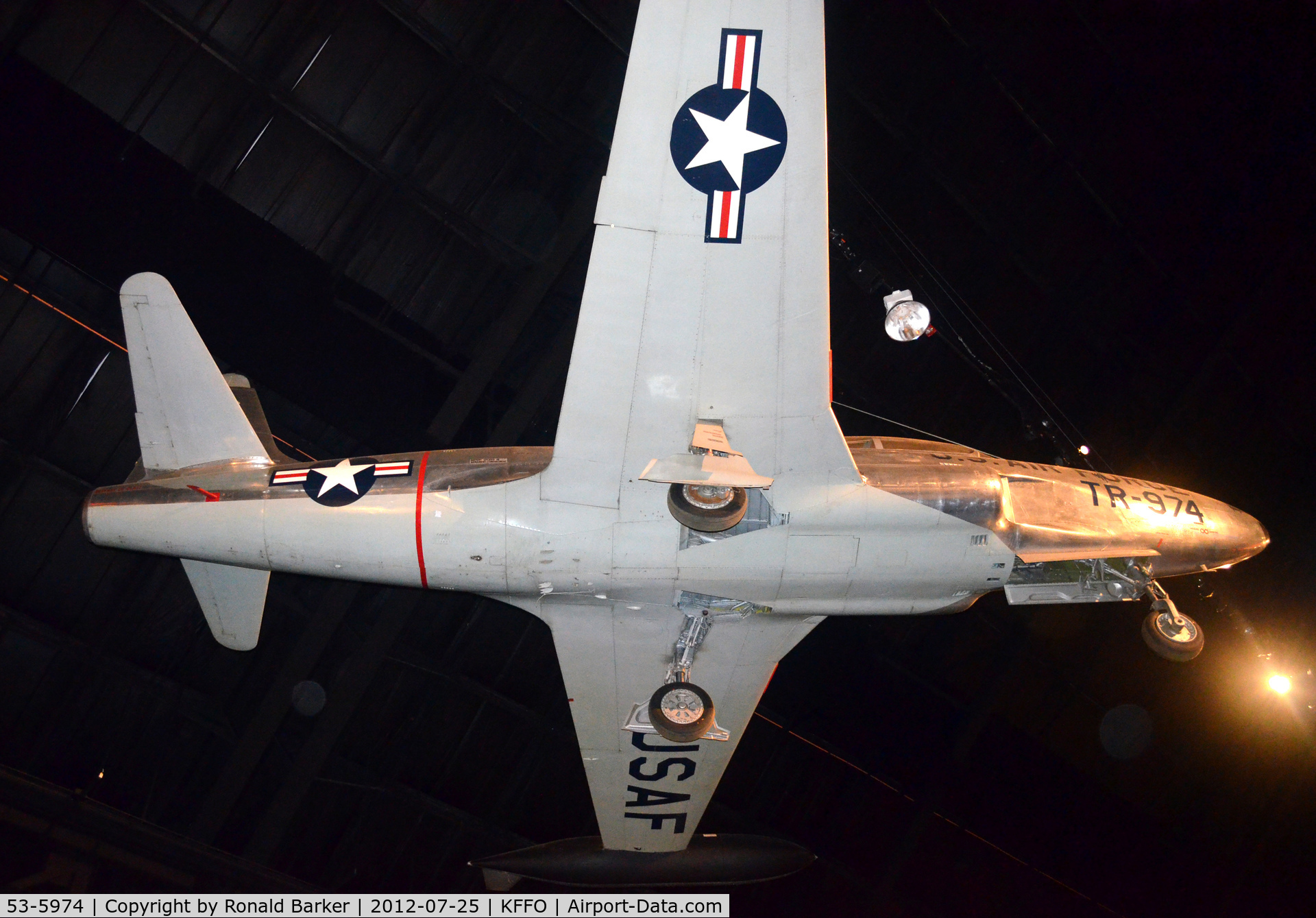 53-5974, 1953 Lockheed T-33A-5-LO Shooting Star C/N 580-9456, AF Museum