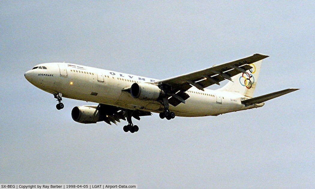 SX-BEG, 1981 Airbus A300B4-103(F) C/N 0148, Airbus A300B4-103 [148] (Olympic Airways) Athens~SX 05/04/1998