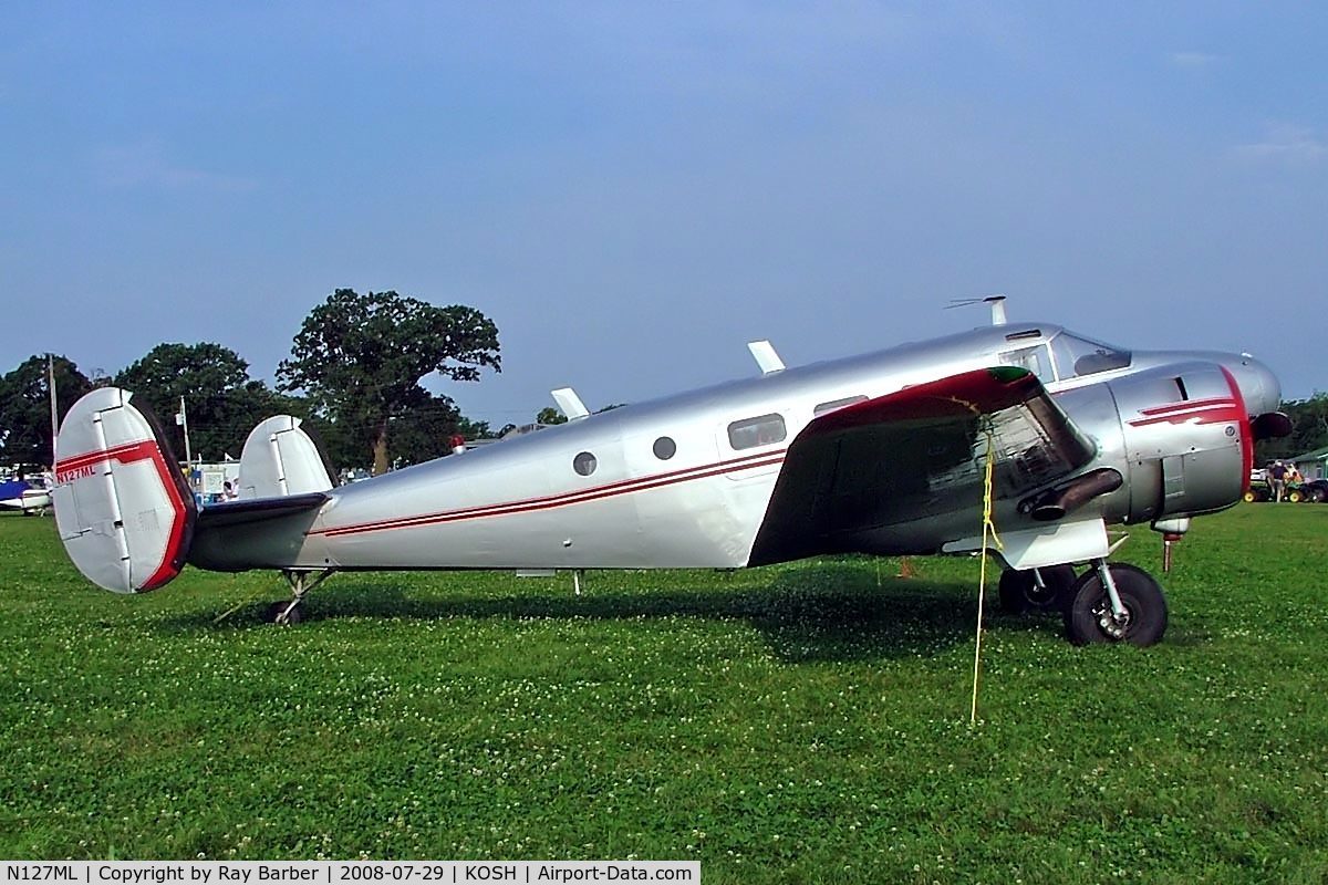 N127ML, 1946 Beech D18S C/N A-212, Beech D18S [A-212] Oshkosh~N 29/07/2008