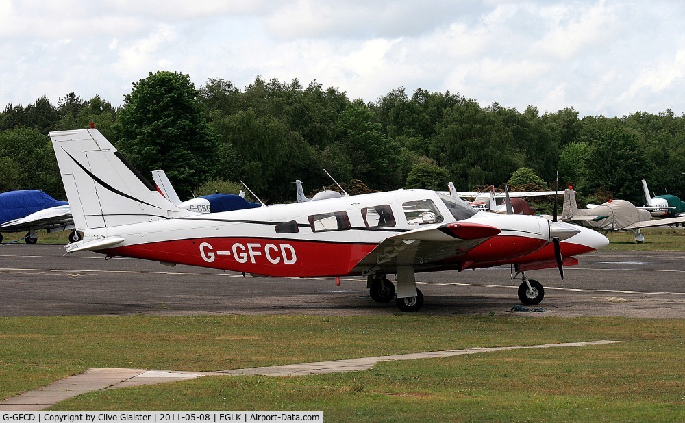 G-GFCD, 1981 Piper PA-34-220T Seneca III C/N 34-8133073, Ex: N83745 > G-KIDS > G-GFCD - Originally owned to, Holding & Barnes Ltd in April 1981 as G-KIDS and currently with, Stonehurst Aviation Ltd since June 1995 as G-GFCD. Permanently withdrawn from use and De-registered 2012-10-15.