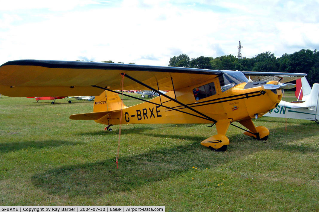 G-BRXE, 1946 Taylorcraft BC-12D Twosome C/N 9459, Taylorcraft BC-12D-1 [9459] Kemble~G 10/07/2004
