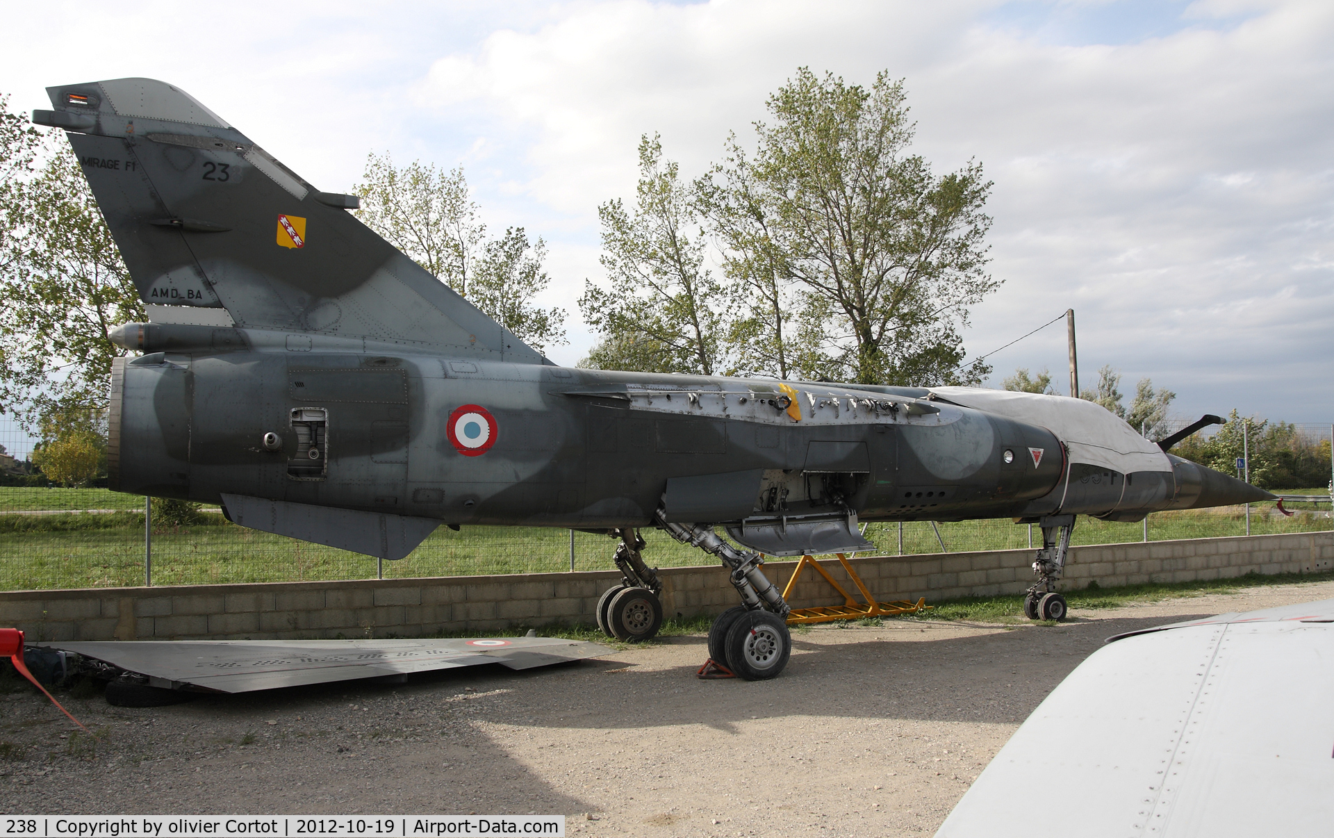 238, Dassault Mirage F.1CT C/N 238, recently retired from active duty, now part of the Musée aéronautique d'Orange, France