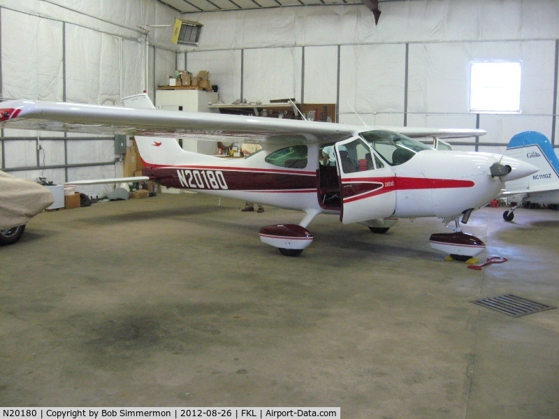N20180, 1977 Cessna 177B Cardinal C/N 17702641, Gorgeous Cardinal in the hanger at Franklin, PA.