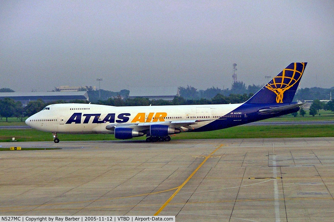N527MC, 1981 Boeing 747-2D7B C/N 22471, Boeing 747-2D7B(SF) [22471] (Atlas Air) Bangkok~HS 12/11/2005