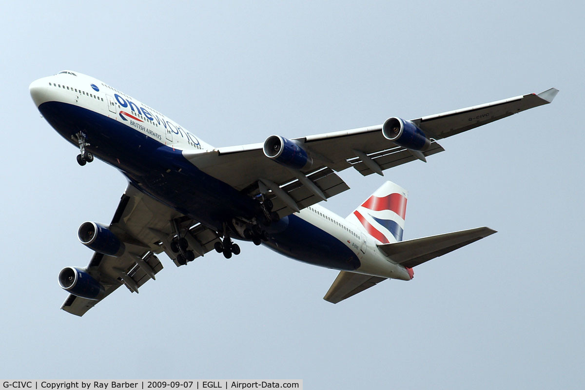 G-CIVC, 1994 Boeing 747-436 C/N 25812, Boeing 747-436 [25812] (British Airways) Home~G 07/09/2009. Wears 