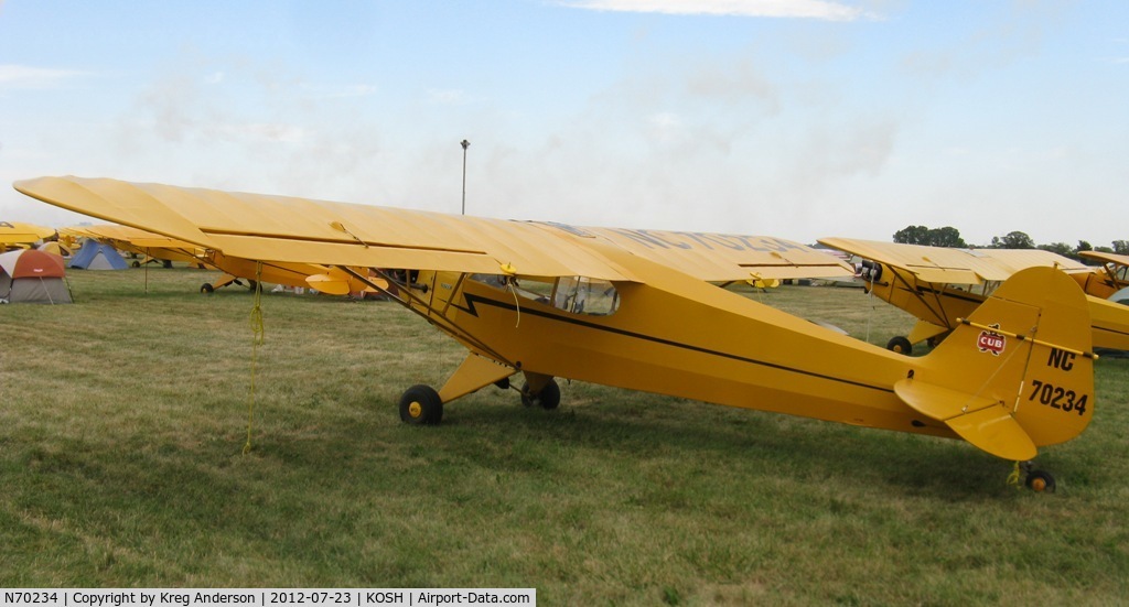 N70234, 1946 Piper J3C-65 Cub Cub C/N 17210, EAA AirVenture 2012