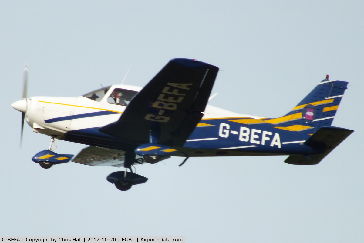 G-BEFA, 1976 Piper PA-28-151 Cherokee Warrior C/N 28-7615416, at Turweston's 