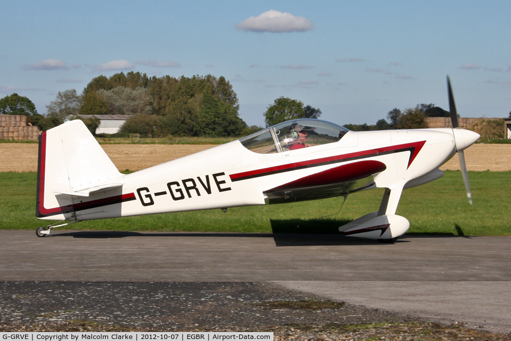G-GRVE, 2007 Vans RV-6 C/N PFA 181-12566, Vans RV-6. Hibernation Fly-In, The Real Aeroplane Club, Breighton Airfield, October 2012.