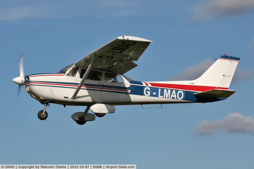 G-LMAO, 1978 Reims F172M Skyhawk Skyhawk C/N 1780, F172M Skyhawk. Hibernation Fly-In, The Real Aeroplane Club, Breighton Airfield, October 2012.