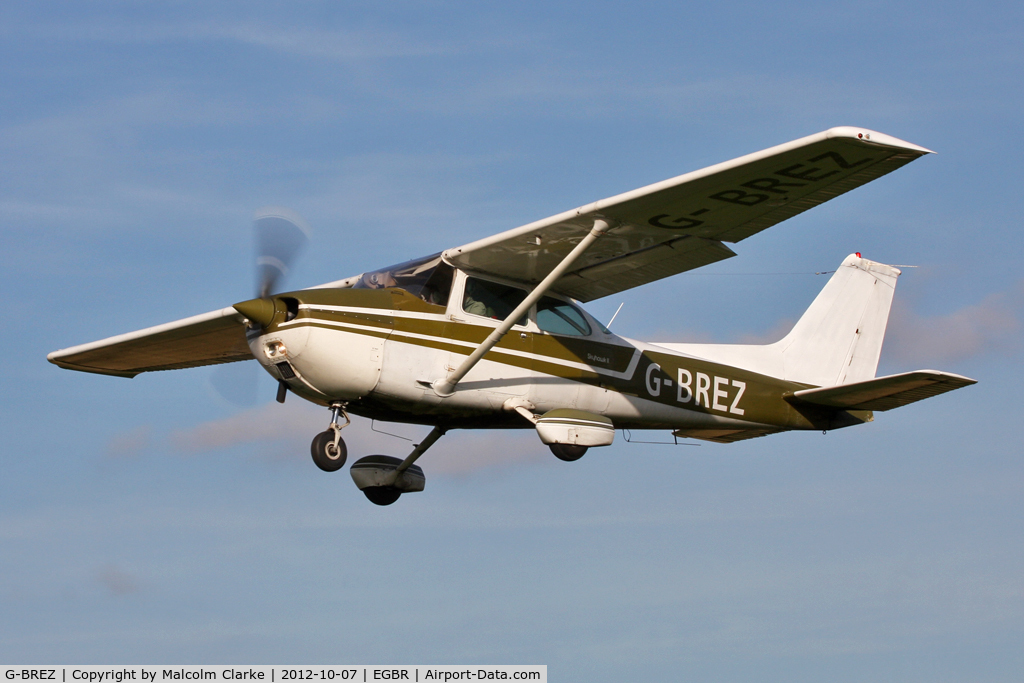 G-BREZ, 1976 Cessna 172M Skyhawk C/N 172-66742, Cessna 172M Skyhawk. Hibernation Fly-In, The Real Aeroplane Club, Breighton Airfield, October 2012.