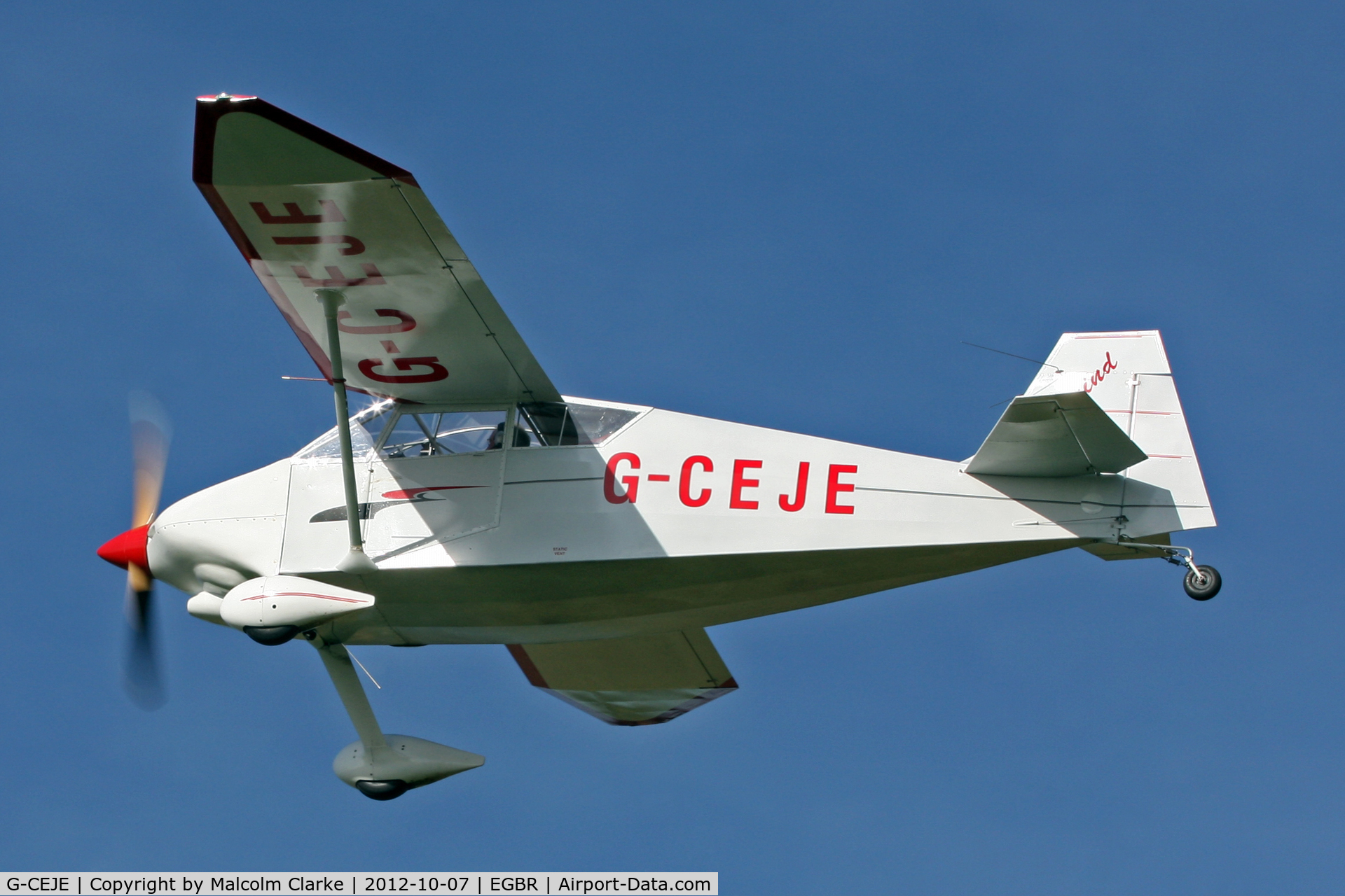 G-CEJE, 2007 Wittman W-10 Tailwind C/N PFA 031-14003, Wittman W-10 Tailwind. Hibernation Fly-In, The Real Aeroplane Club, Breighton Airfield, October 2012.