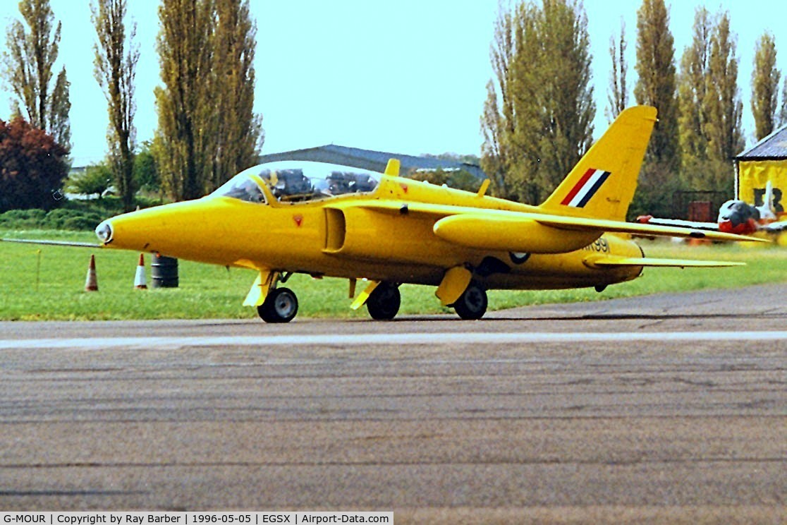G-MOUR, 1964 Hawker Siddeley Gnat T.1 C/N FL596, Folland Gnat T.1 [FL.596] North Weald~G 05/05/1996.