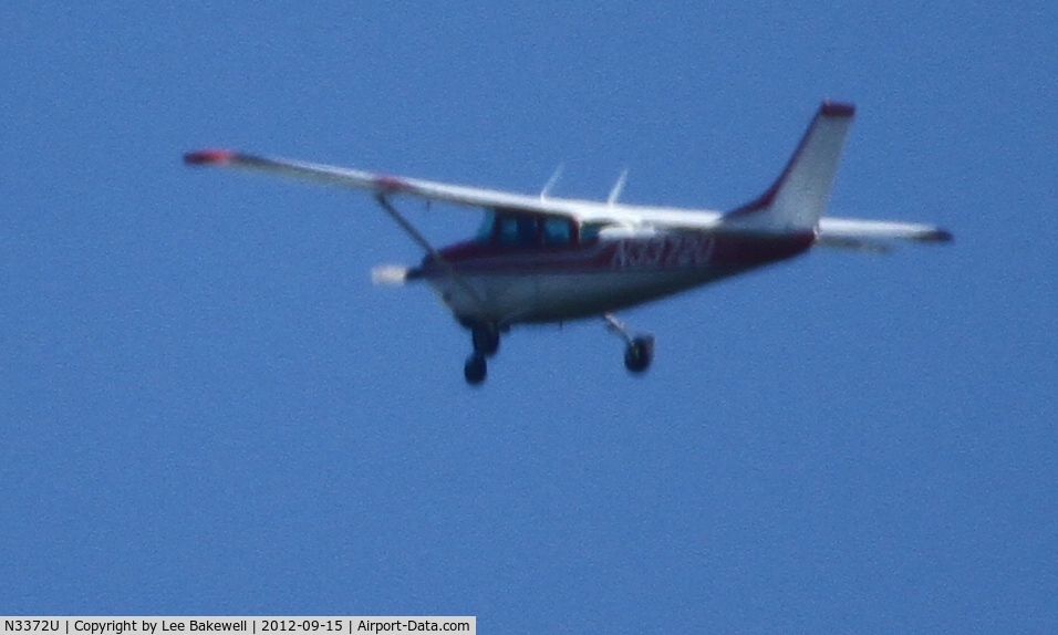 N3372U, 1963 Cessna 182F Skylane C/N 18254772, While operating over  Forest Lake, MN