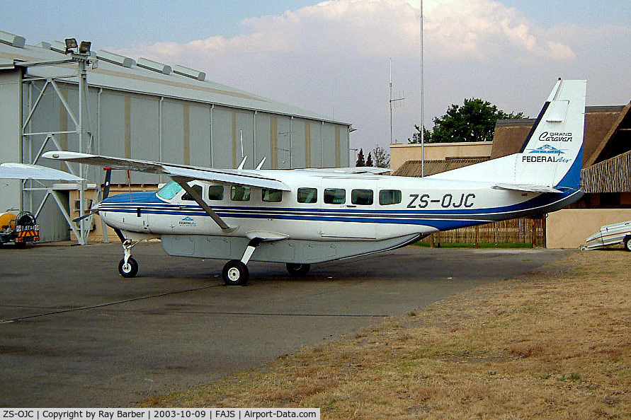 ZS-OJC, Cessna 208B C/N 208B0593, Cessna 208B Grand Caravan [208B-0593] (Federal Air) Johannesburg Int~ZS 09/10/2003