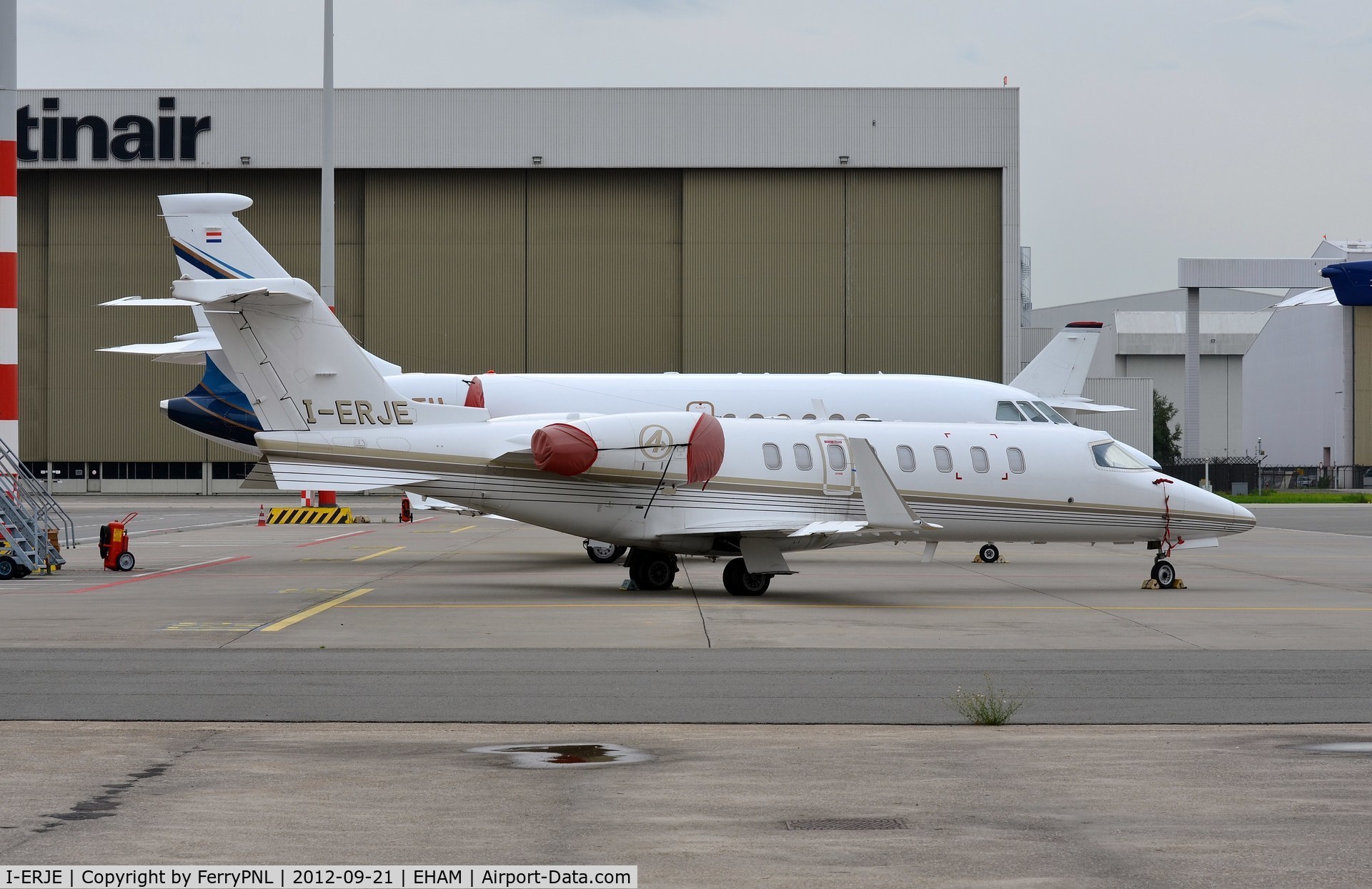 I-ERJE, 2002 Learjet 45 C/N 45-226, Temporarilly stored at AMS