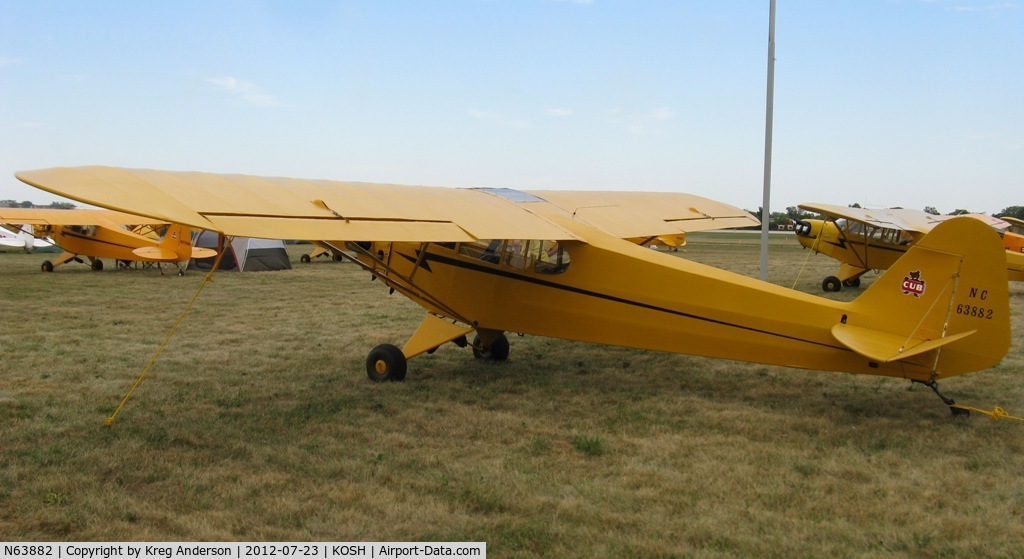 N63882, 1946 Piper J3C-65 Cub Cub C/N 15416, EAA AirVenture 2012